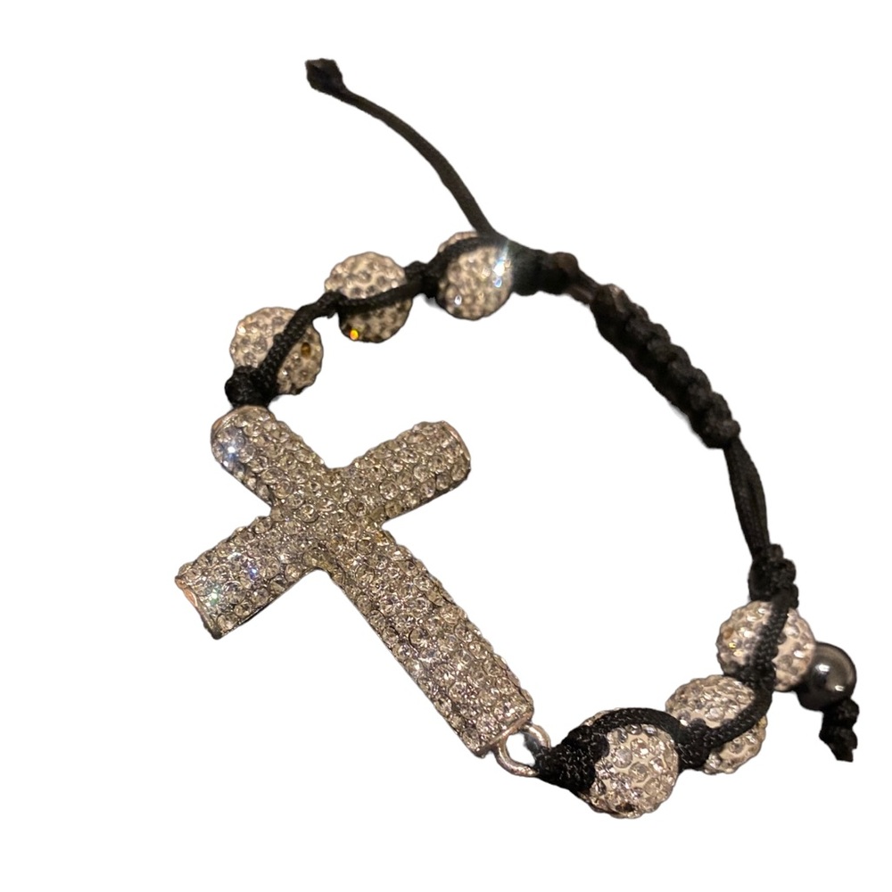 Shambala bracelet with cross